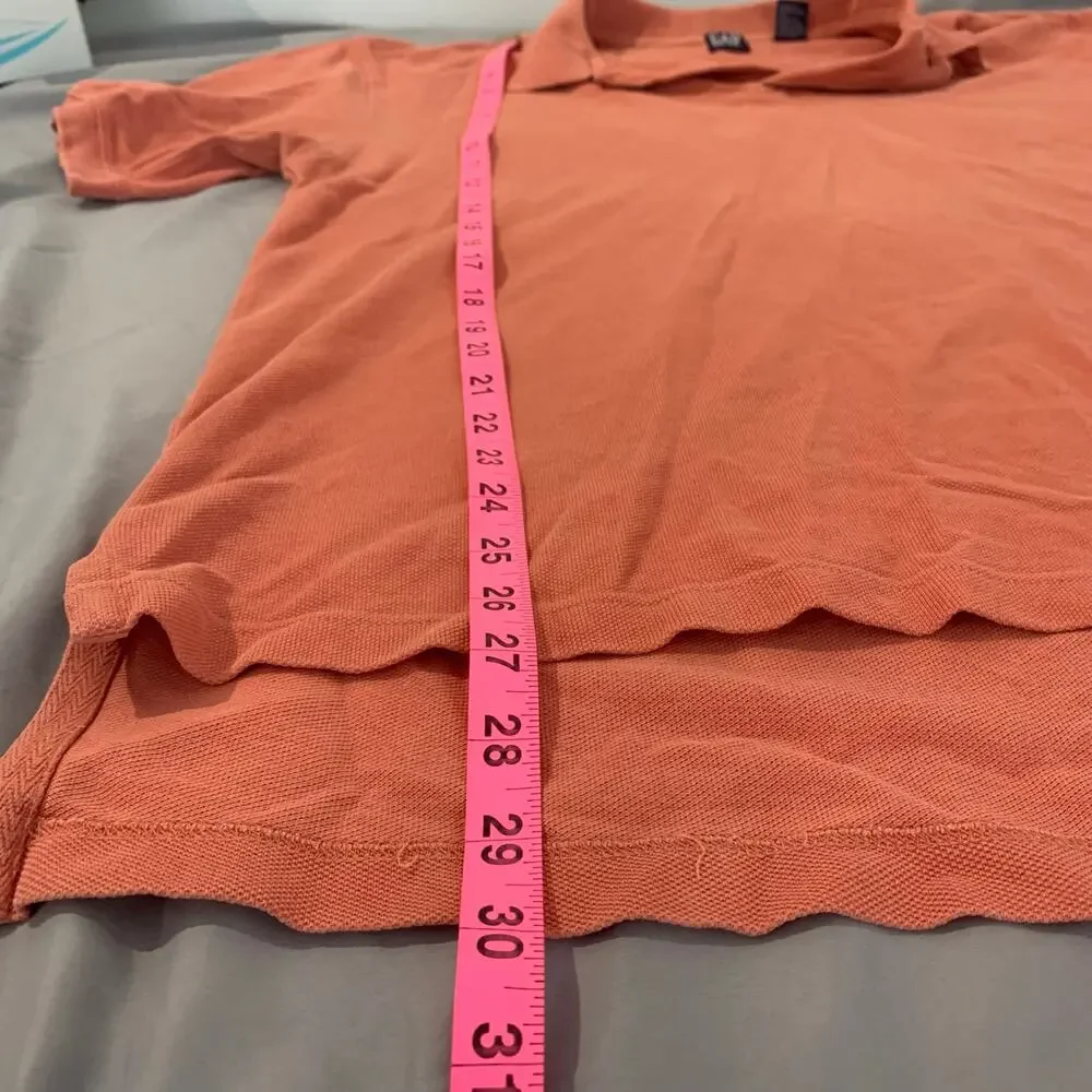 GAP Men’s Polo Shirt – Size L – Rust/Coral – 100% Cotton – Casual Short Sleeve - Picture 10 of 10